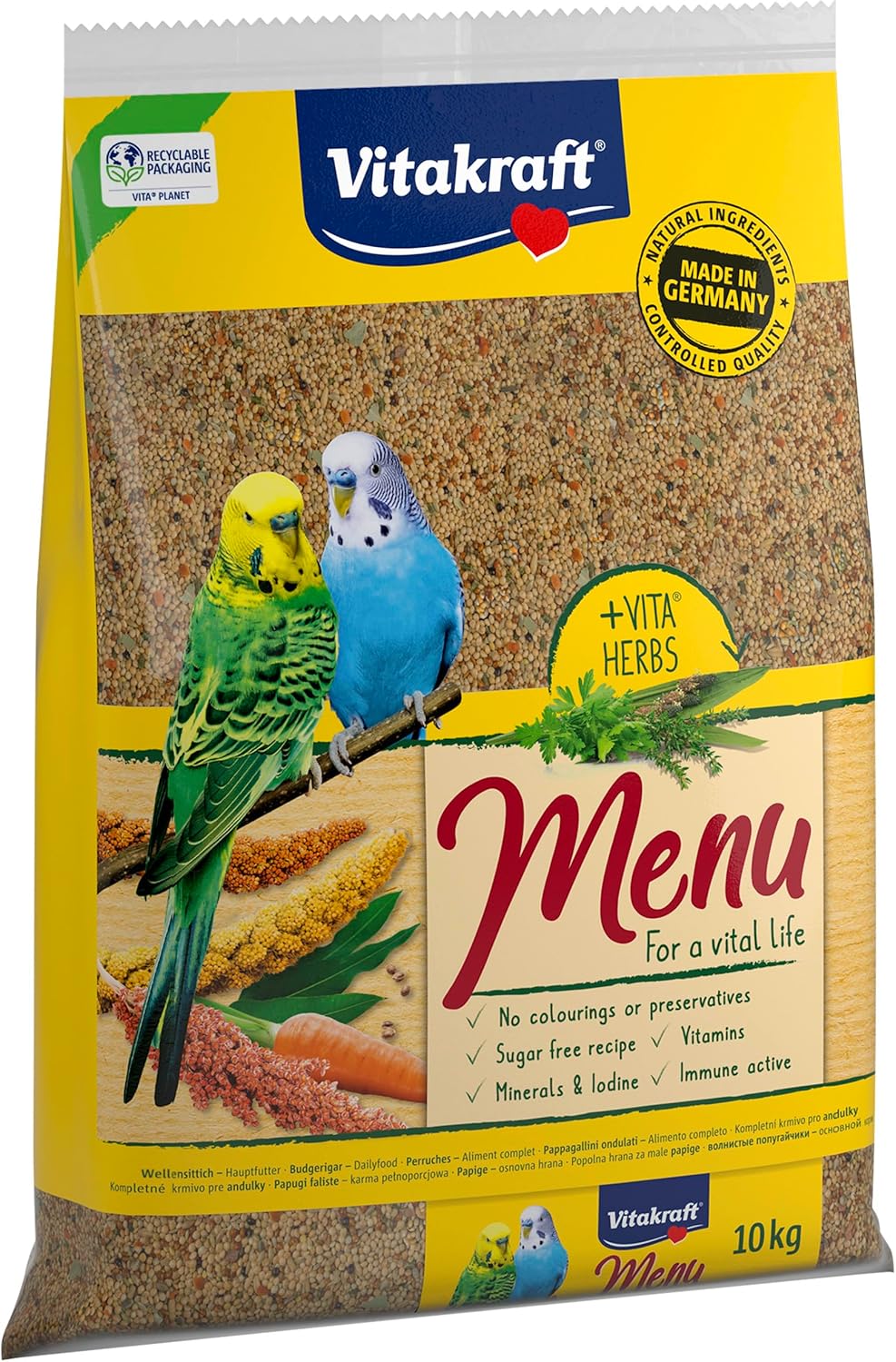 Vitakraft Menu 10 kg nourriture perruches 🐦