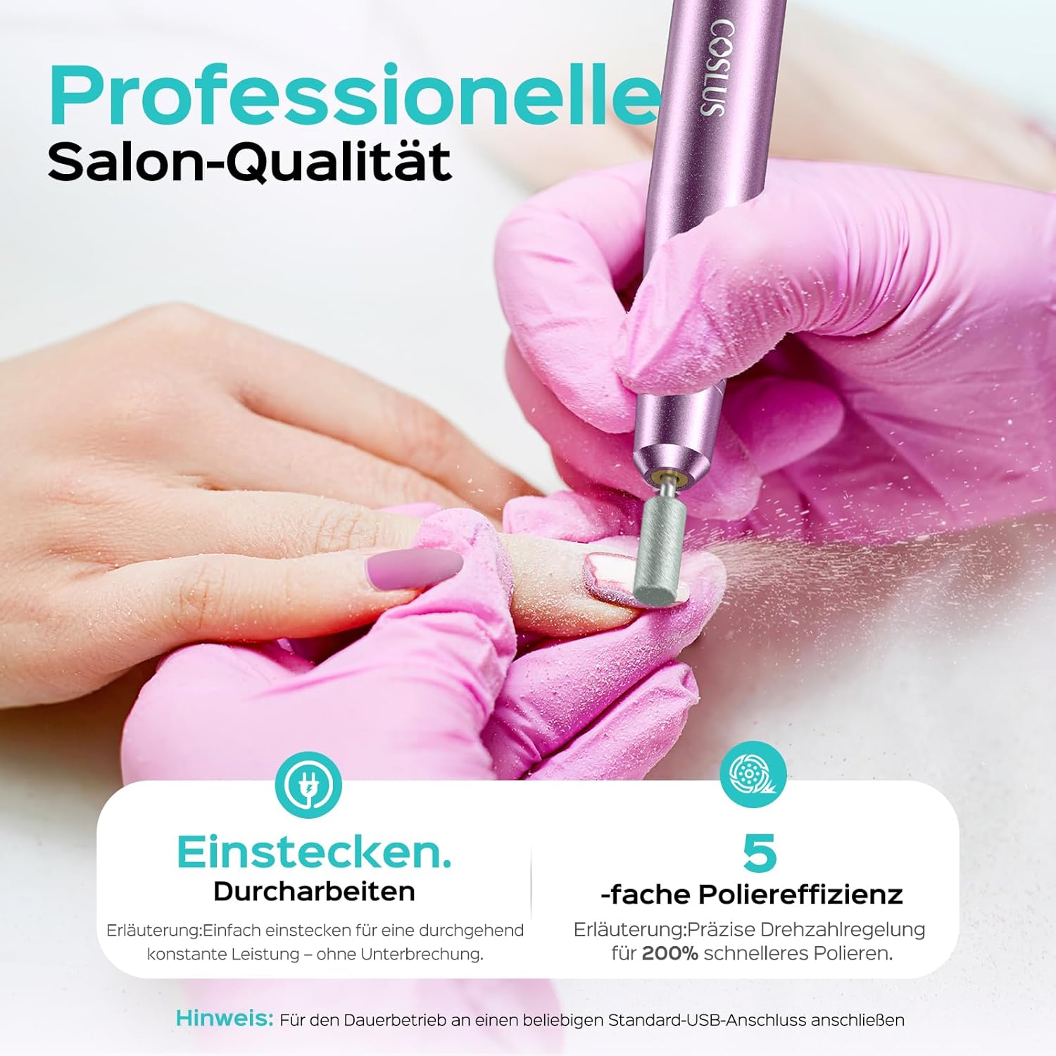 Thumbnail 4 de COSLUS Elektrische Nagelfräser 20.000 u/min
