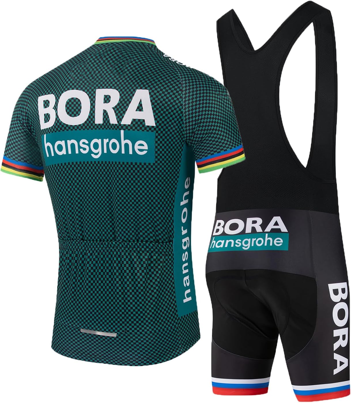 Thumbnail 1 de HOMTOL Rennrad Trikot Herren Kurzarm Radtrikot Set – atmungsaktiv, 3D-Gel-gefütterte Radhose