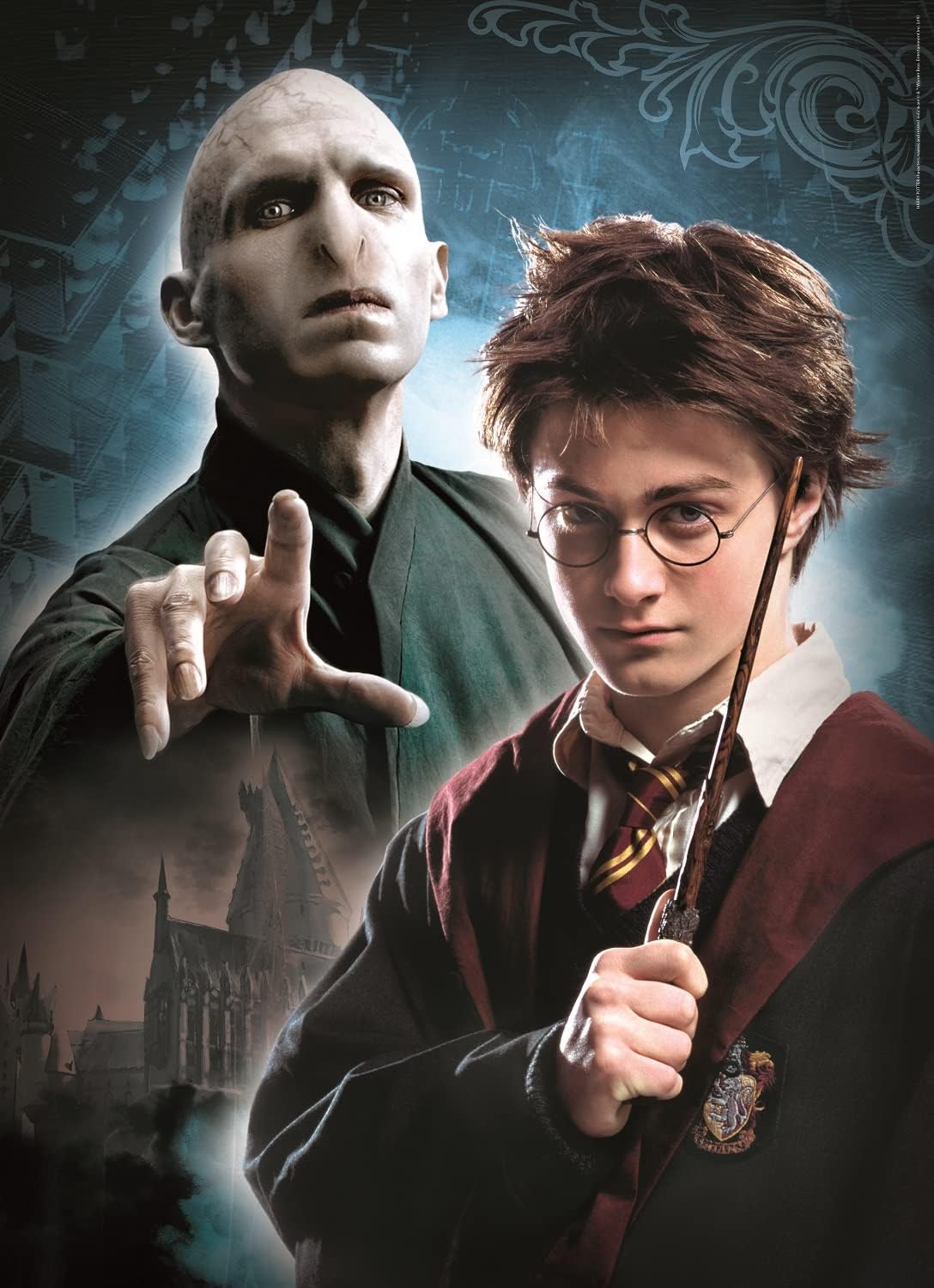 Detalle 1 de Clementoni 61884 Harry Potter Puzzle (3×1.000 Teile) – buntes Erwachsenenpuzzle ab 9 Jahren