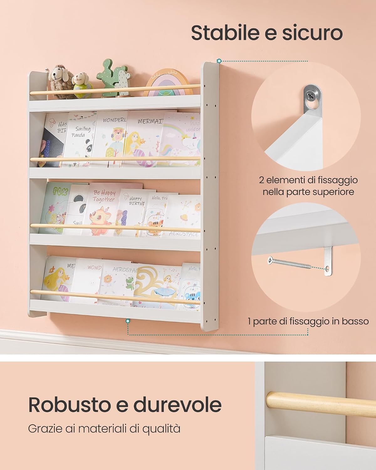 Thumbnail 4 de SONGMICS Libreria montessoriana 80 cm
