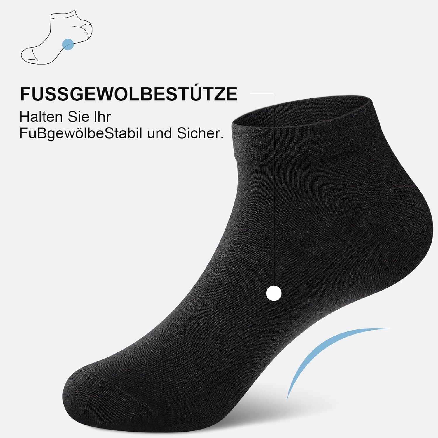 Thumbnail 2 de fitfets Sneaker Socken 10 Paar Kurzsocken