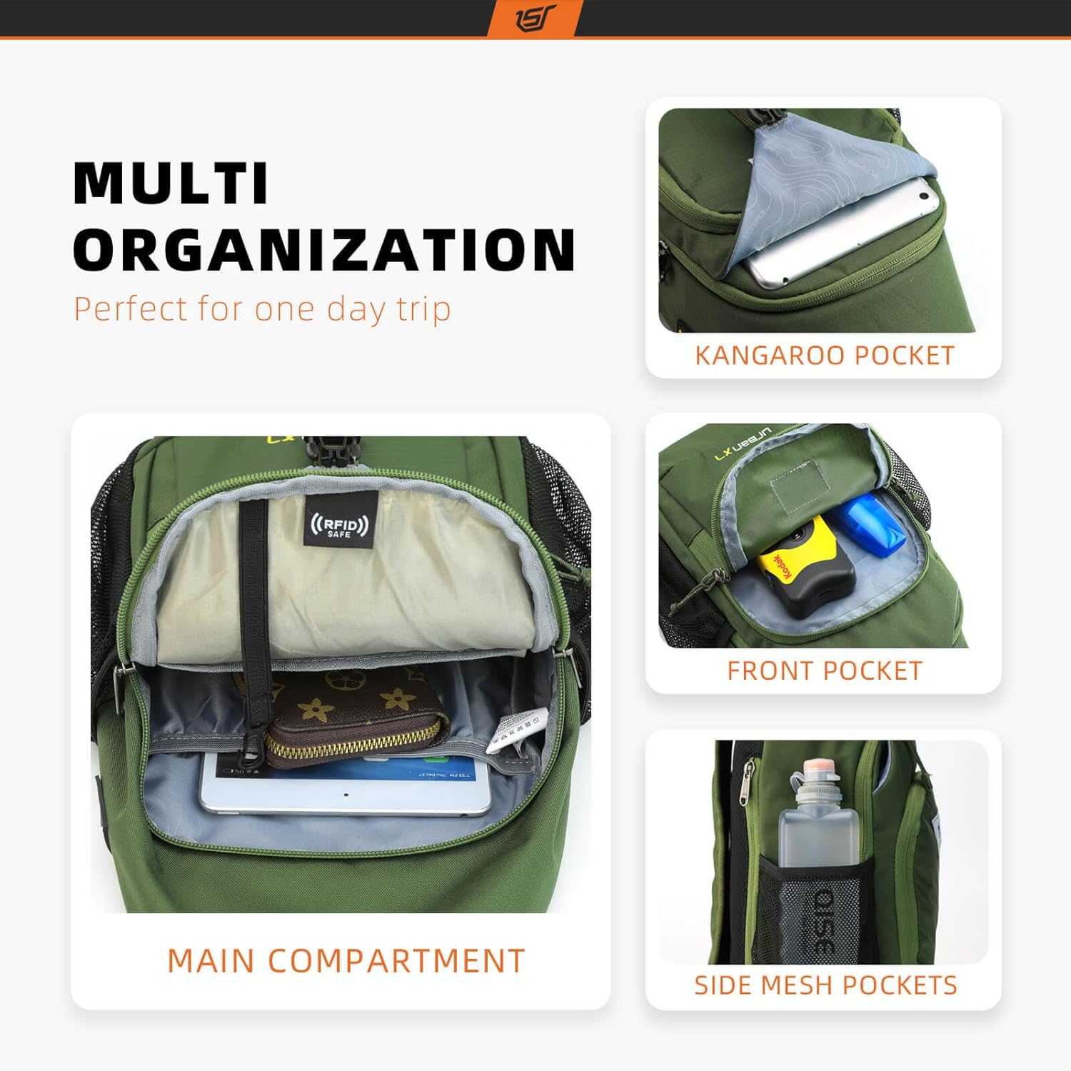 Thumbnail 1 de SKYSPER Sling Bag RFID Crossbody Sling Backpack