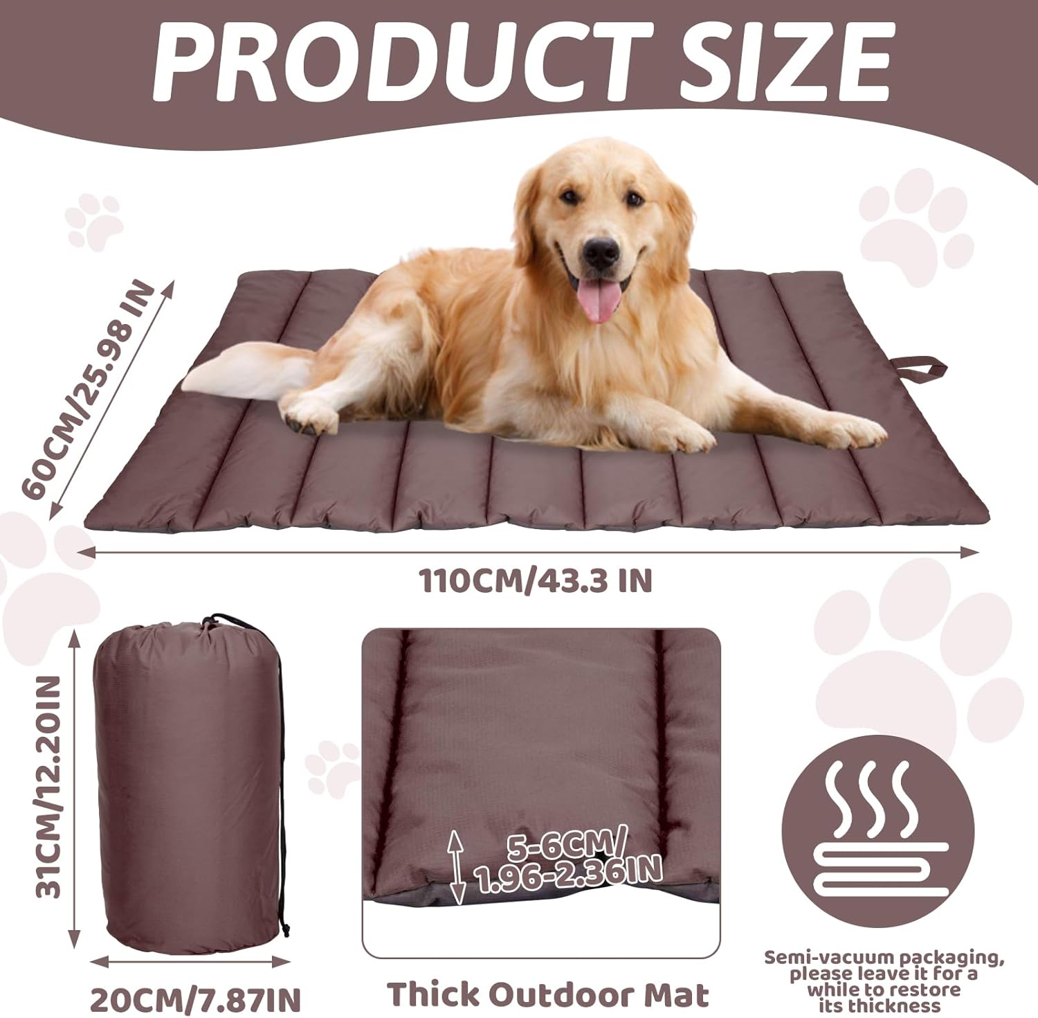 Thumbnail 1 de XIAPIA wasserdichte Hundematte 110x68 cm