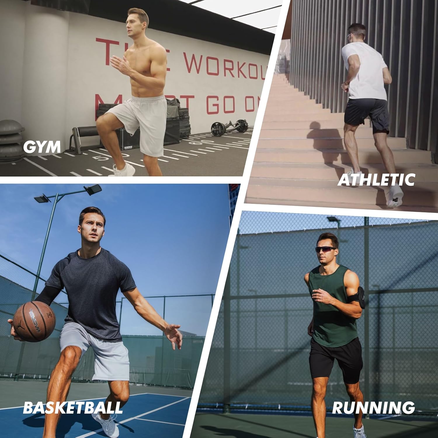 Detalle 2 de 7-Pack Mens Athletic Shorts ⚙