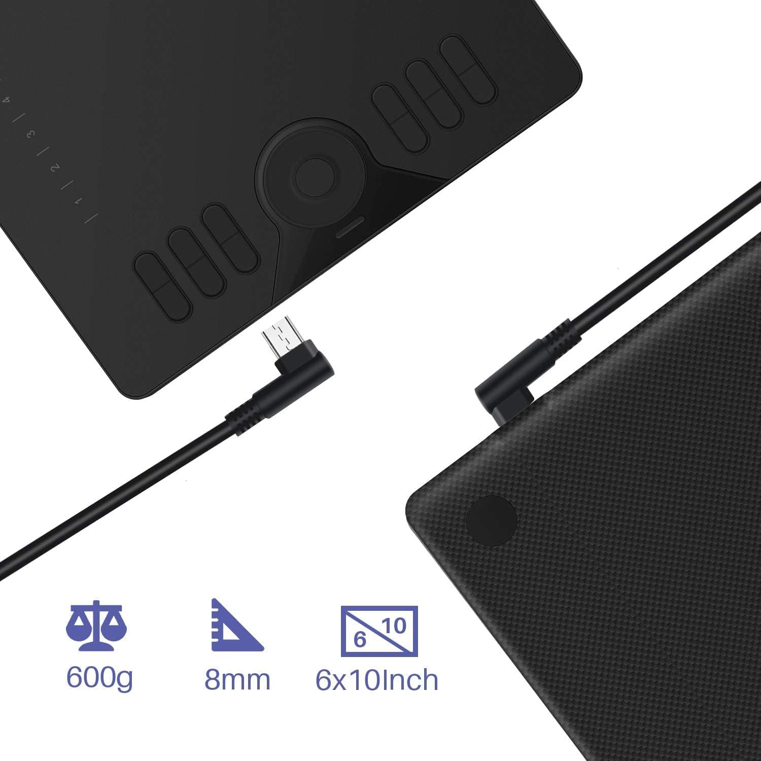 Detalle 2 de Huion HS610 10 x 6 Inch drawing tablet