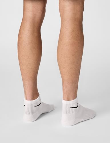 Detalle de Nike SX7669-100 Everyday Cushioned Socks Homme – White/Black, Taille L