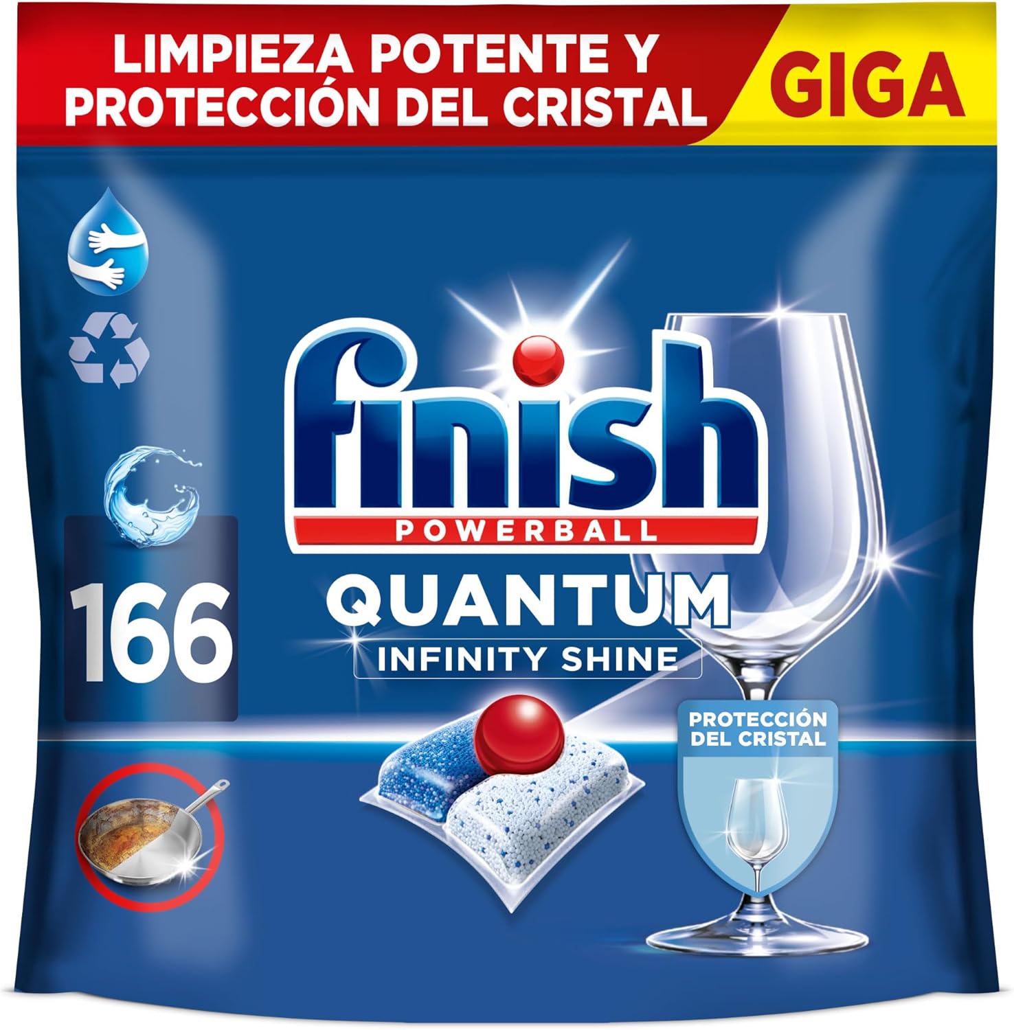 Detalle 2 de Finish Powerball Quantum Infinity Shine 83 pastillas