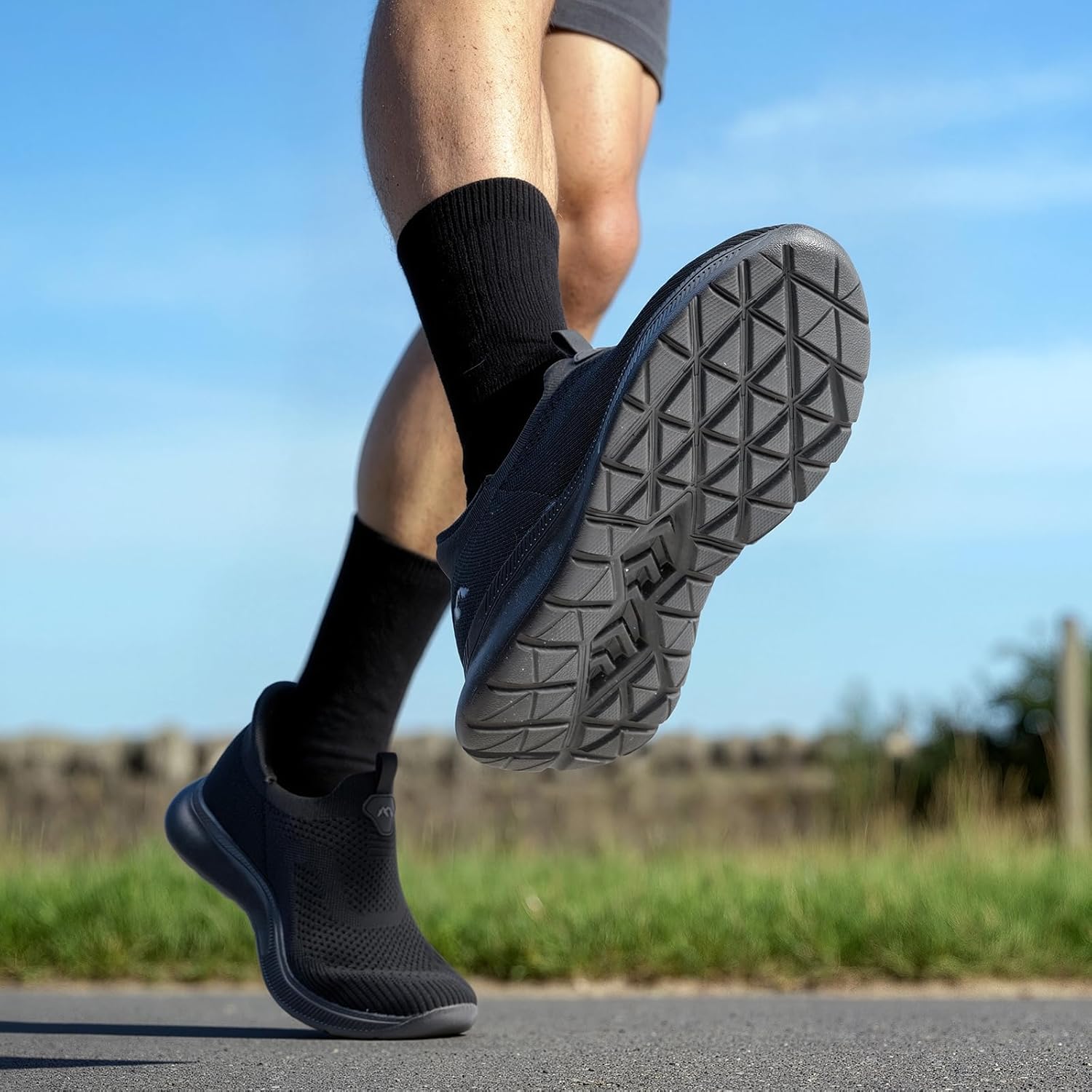 Detalle de ODCKOI Sneaker Herren Slip-on – Leichte, atmungsaktive Turnschuhe ohne Schnürsenkel