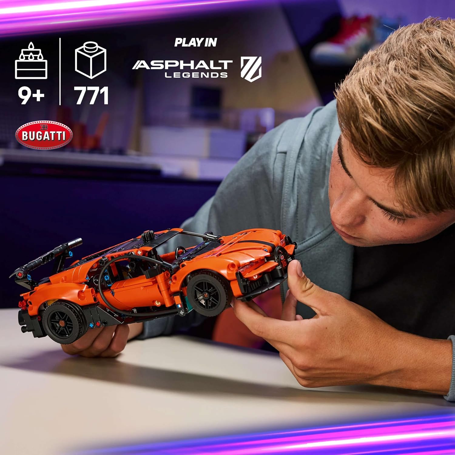 Detalle de LEGO Technic Bugatti Chiron Pur Sport 42222