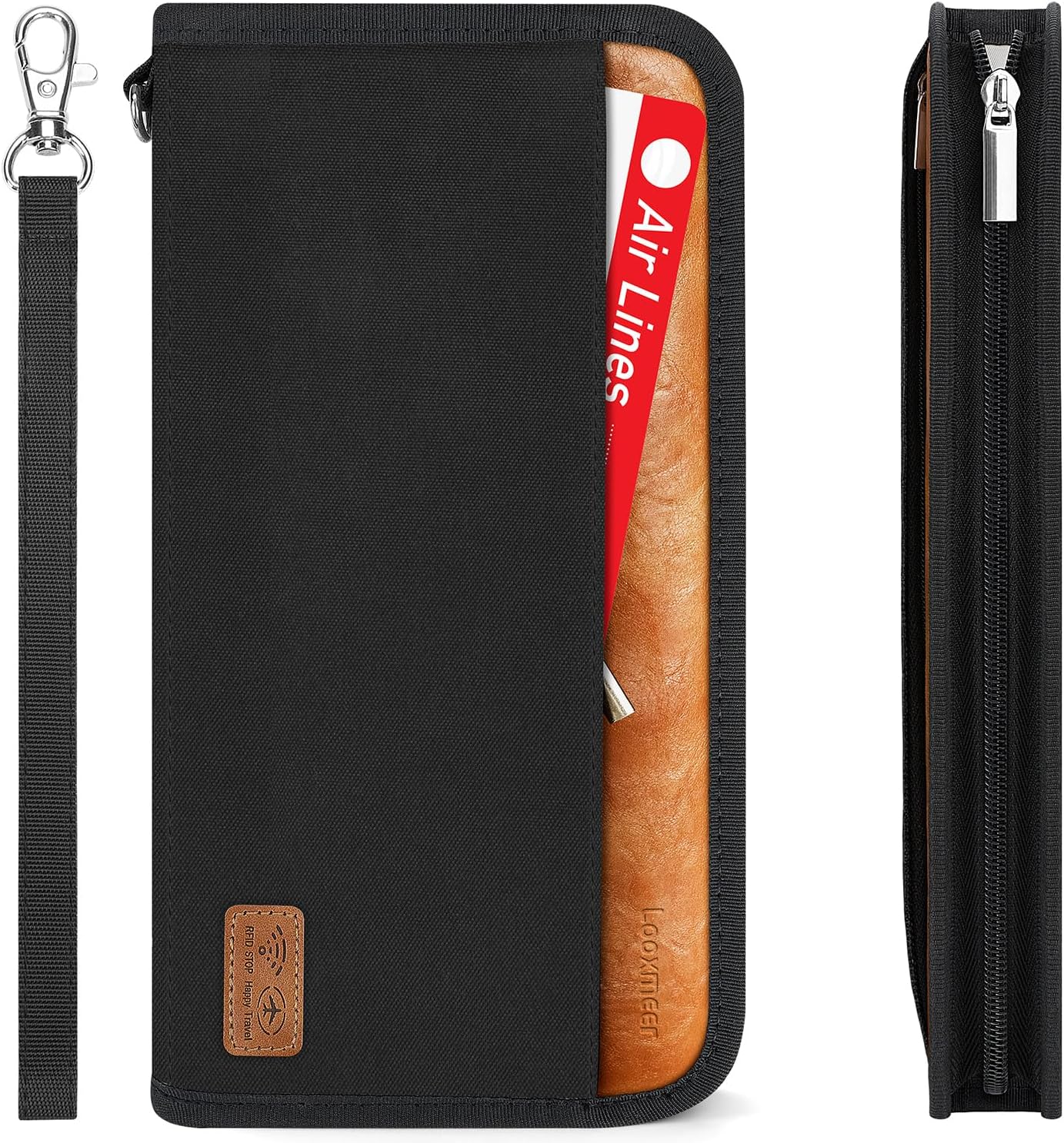 Looxmeer Reisepass Tasche 25×13×2 cm ✈