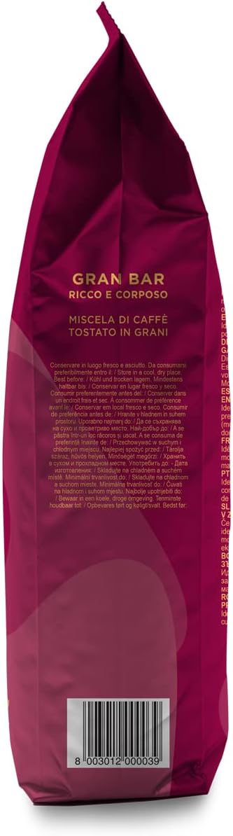Thumbnail 4 de Gimoka Caffè Gran Bar in Grani 1 kg – miscela Robusta-Arabica, aroma intenso e crema densa