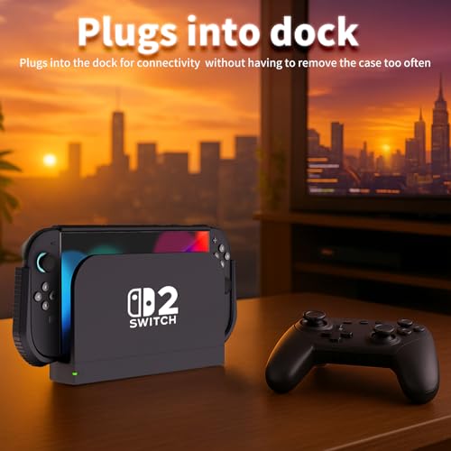 Thumbnail 7 de HEYSTOP Carcasa Protectora para Nintendo Switch 2: TPU + PC, Dockable y con Tapa para Joystick