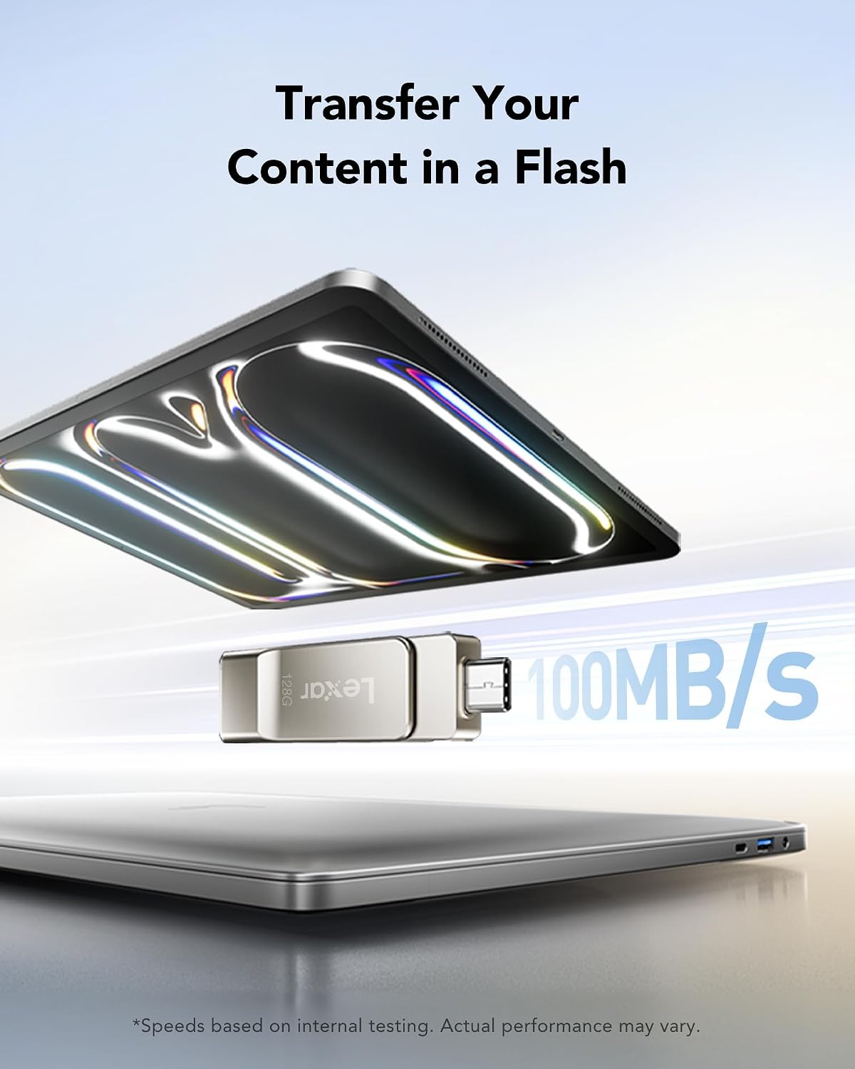 Thumbnail 4 de Lexar D40E 128 GB chiavetta USB-C girevole in metallo