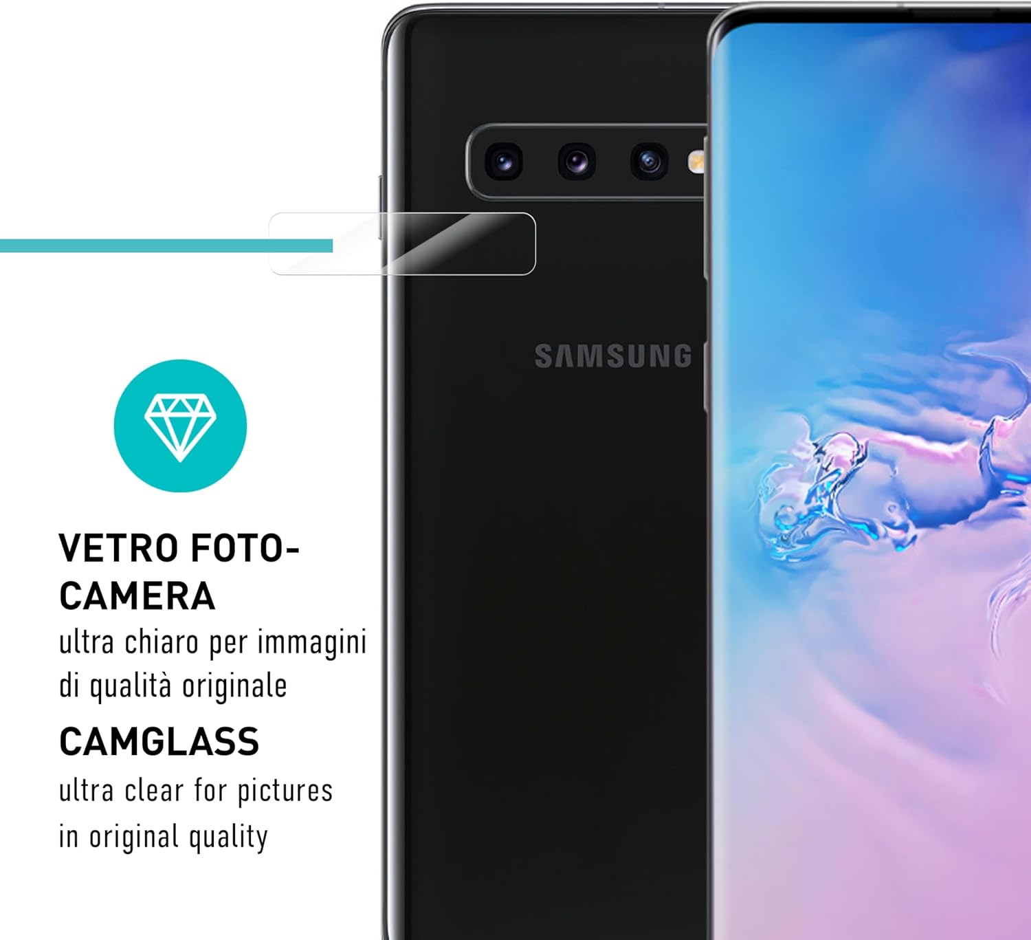 Thumbnail 6 de smartect Pellicola protettiva TPU per Samsung Galaxy S10 (2+2 pezzi), copertura display + protezione fotocamera