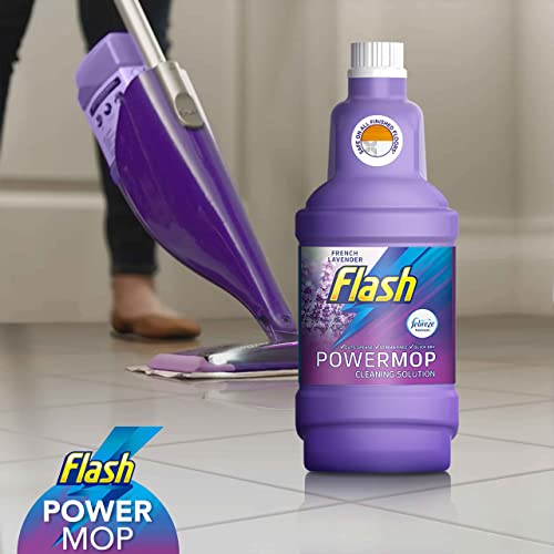 Detalle de Flash Power Spray Mop Floor Cleaner Liquid Lavender 4x1.25L