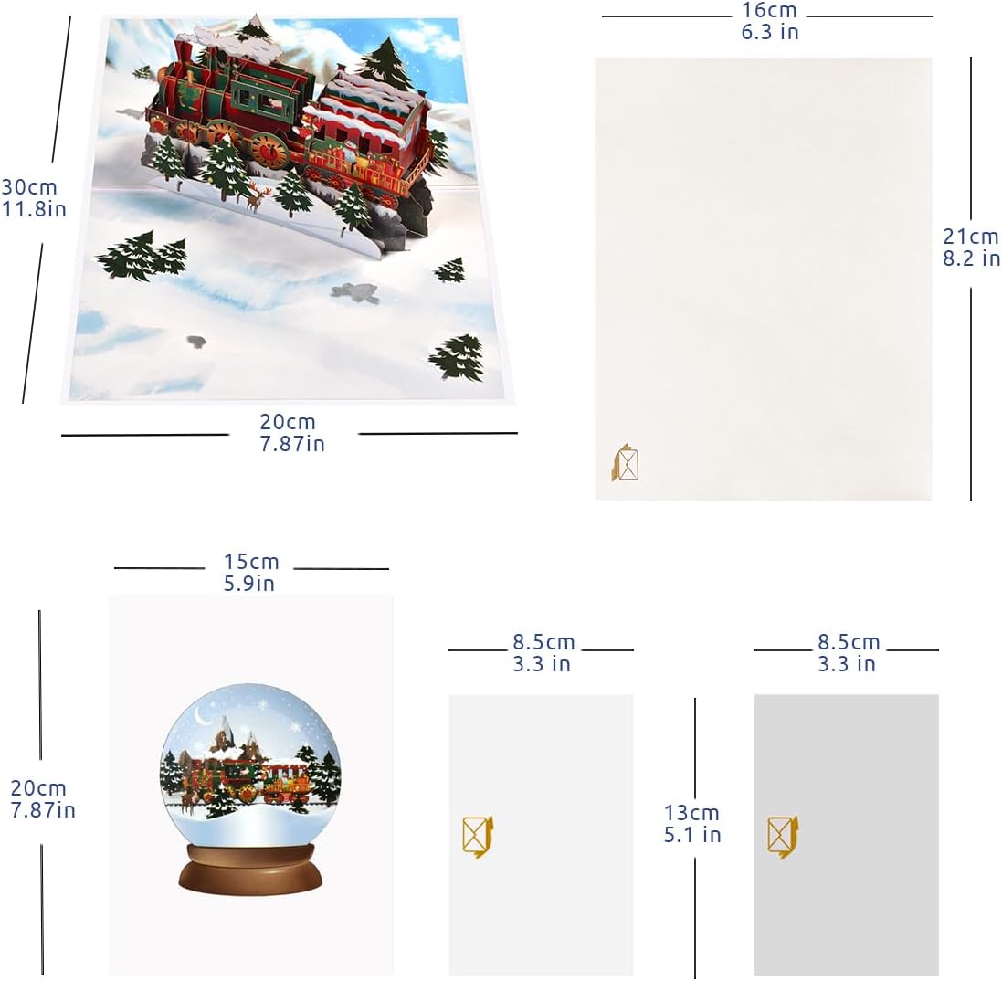Thumbnail 1 de CNLITIHEKA Christmas pop-up card, 3D