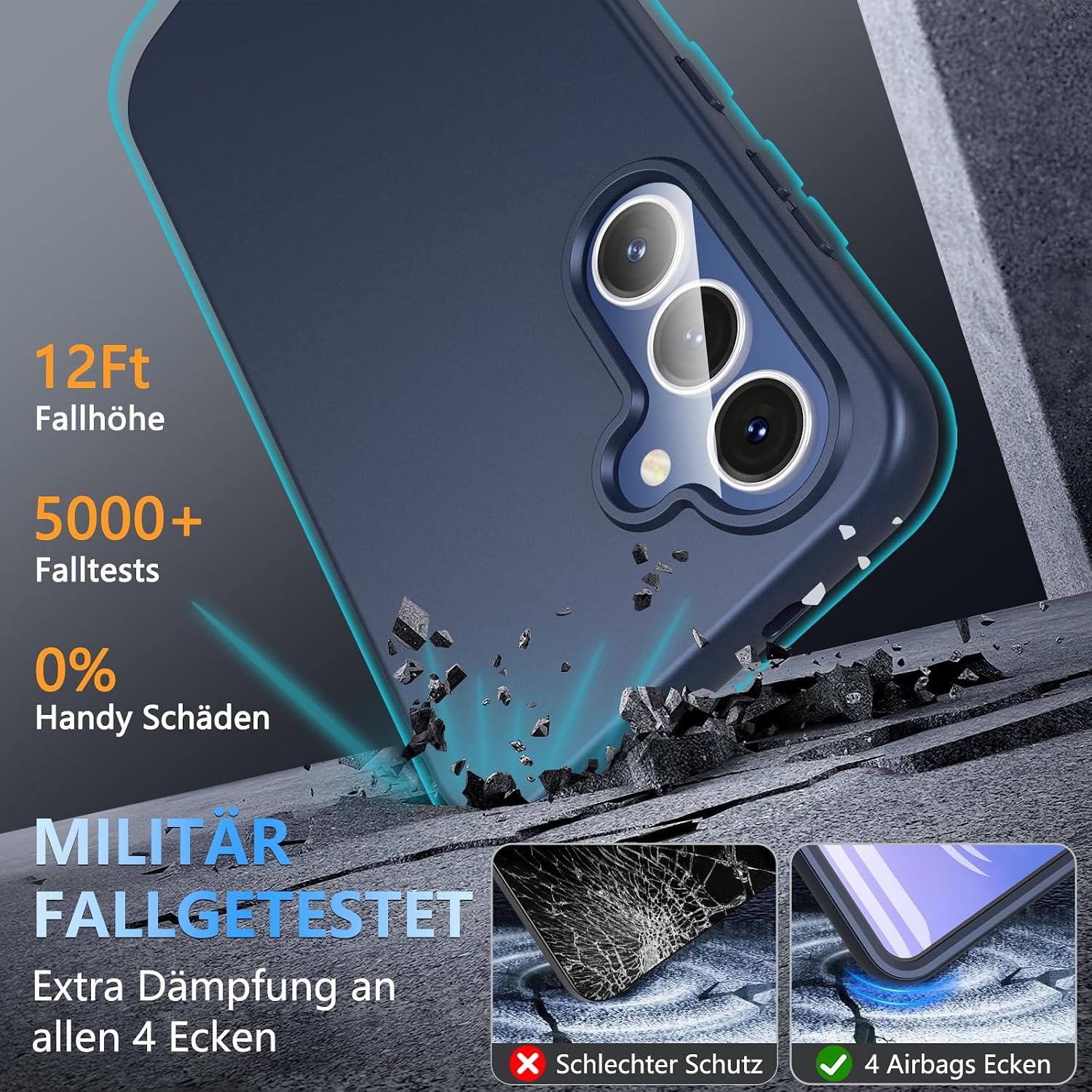 Detalle 2 de Fin2feel Coque Samsung S25 FE 360° Bleu