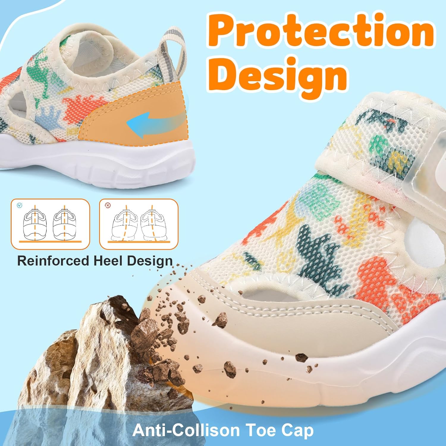 Thumbnail 2 de JOINFREE Baby & Toddler Water Shoes Swim Sandals – Non-slip, Quick-dry Mesh Aqua Socks for First Walkers