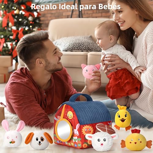Thumbnail 7 de VORENUS Juguete Montessori para Bebés 6-12 Meses: Set de Granja 7 en 1