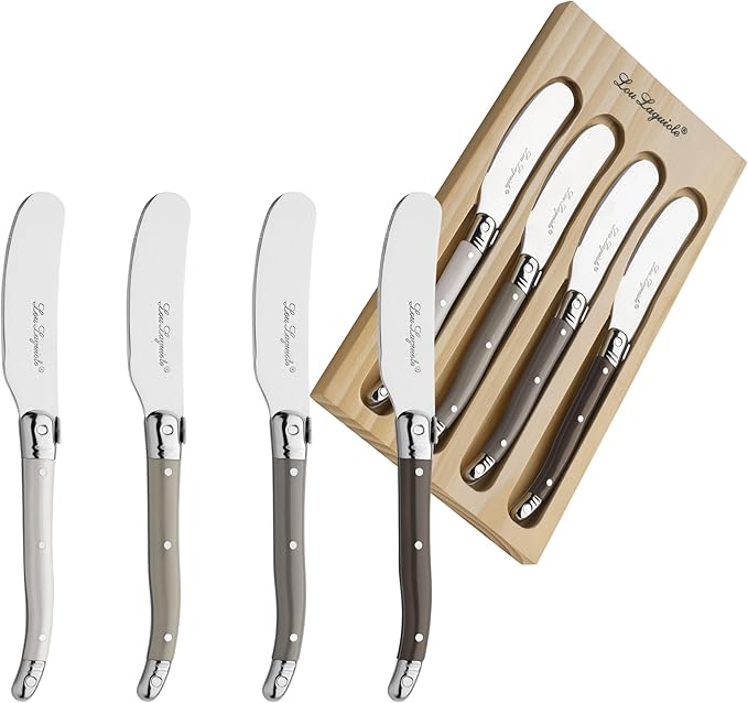 Detalle de Lou Laguiole Tradición Cuchillo de Cocina, 4 Unidades 🍴