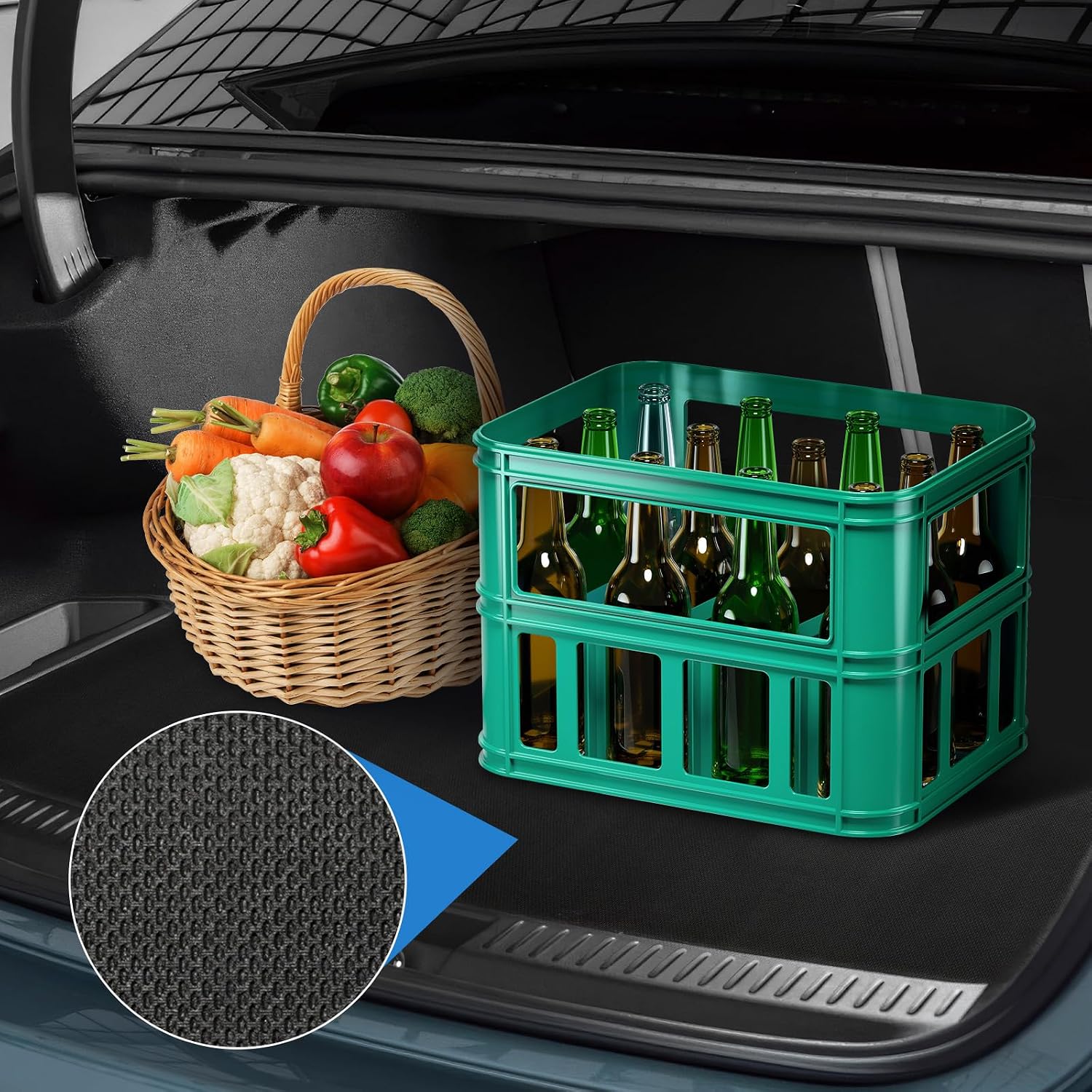 Detalle de Cozary Mata antideslizante 120×100 cm para coche
