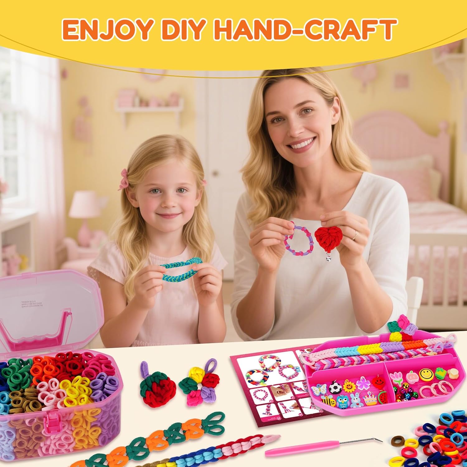 Thumbnail 5 de FunzBo Loom Bänder Set 1000pcs Kreativset