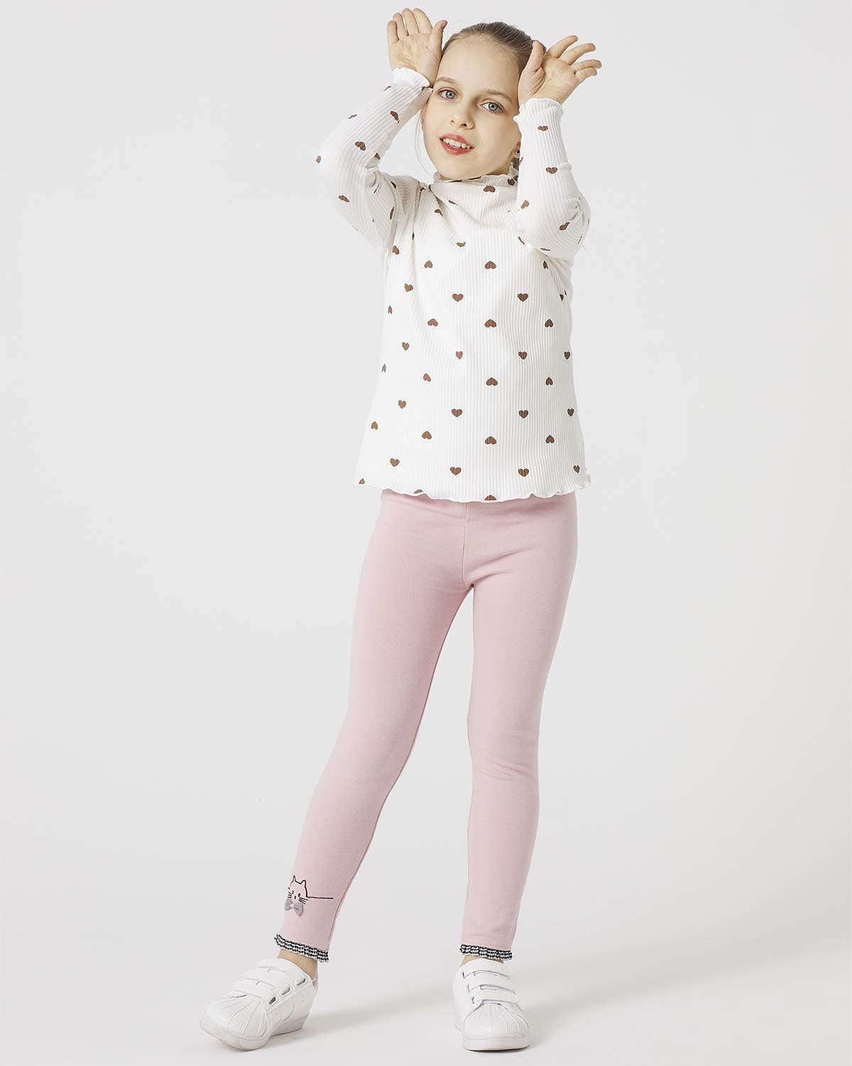 Detalle 2 de Adorel Mädchen Leggings Baumwolle 2er-Pack