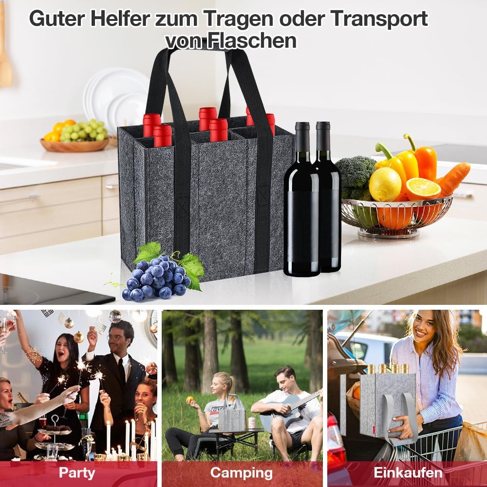 Detalle de Flaschenträger 6 Fächer für 1,5 l Flaschen