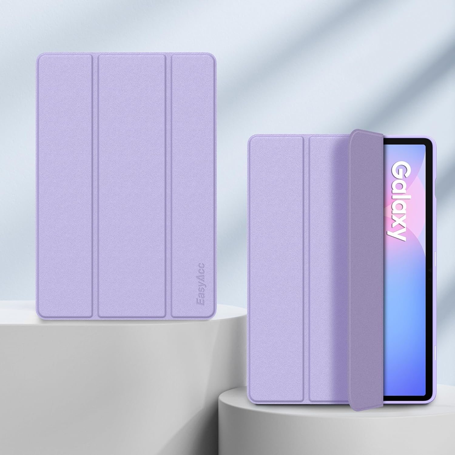 Thumbnail 2 de EasyAcc Hülle für Galaxy Tab S10 Lite/S10 FE 10.9" (2025) + S9 FE 10.9" / S9 11" – Ultra Dünn, S Pen Halter, Standfunktion, Blume Lila