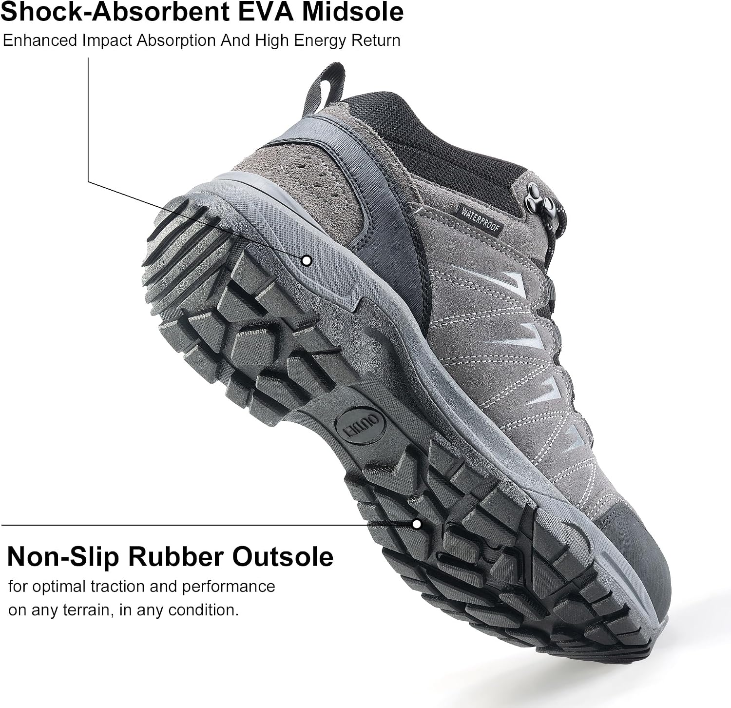 Thumbnail 4 de OUTJET Men's Waterproof Hiking Boots