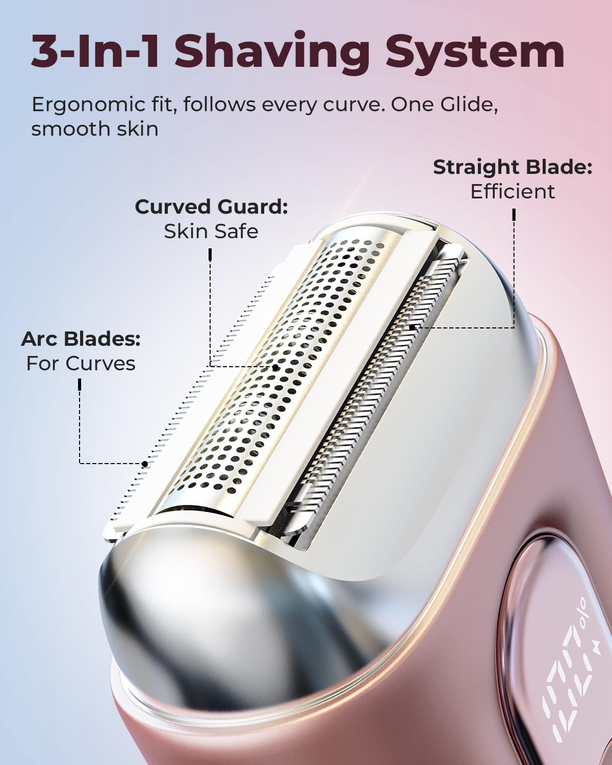 Thumbnail 2 de Lady Shavers for Women – All-in-One Full Body Shaver with 3-Blade System