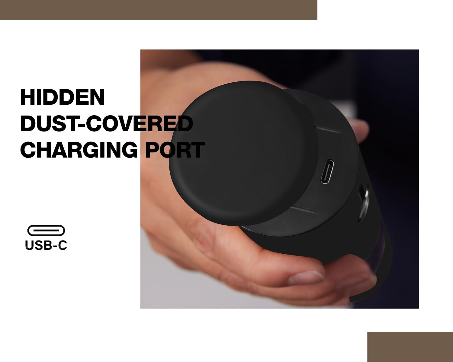 Thumbnail 3 de Black stainless steel electric salt and pepper grinder set with dust cover – rechargeable automatic pepper mill (2 pack)