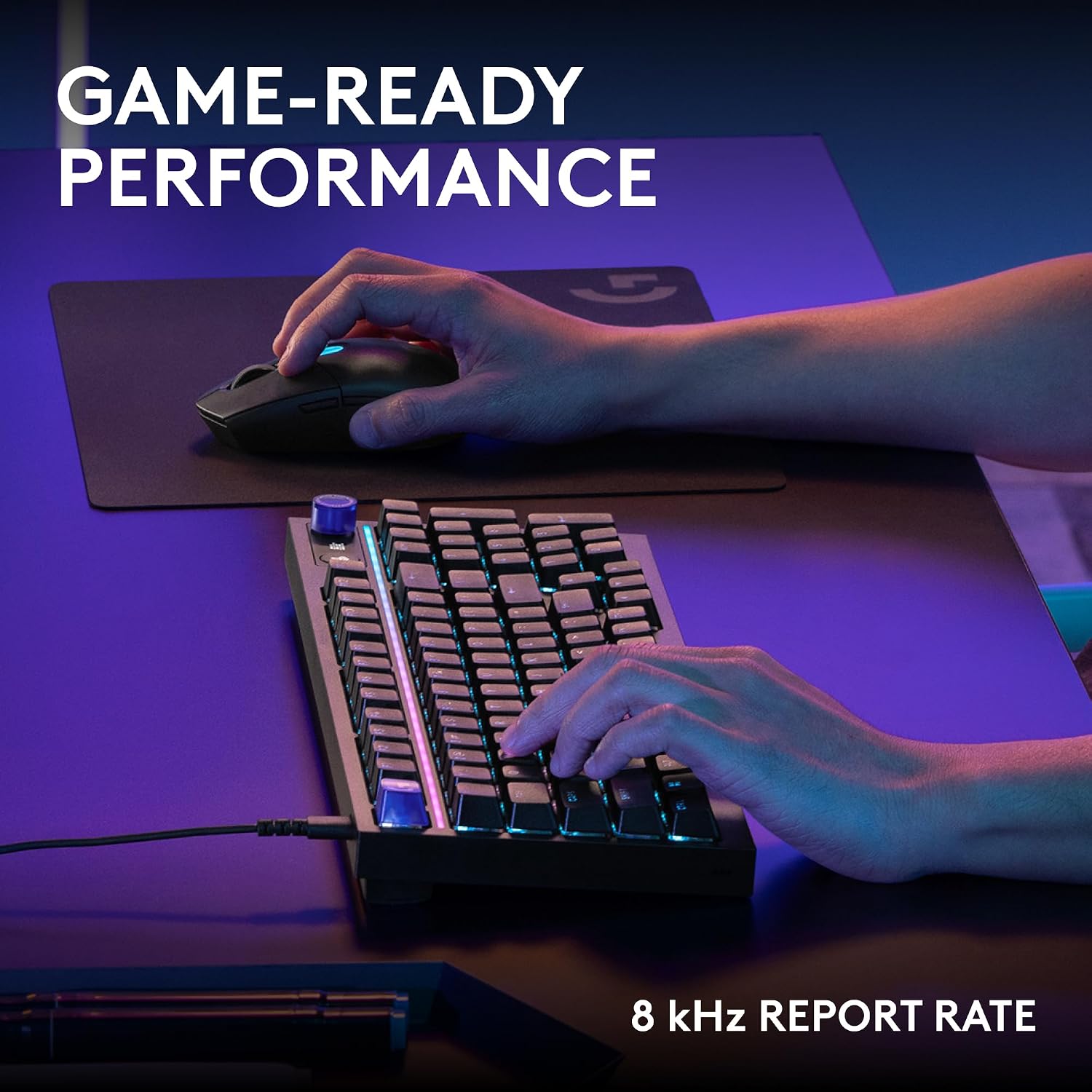 Detalle de Logitech G316 X 98 Mechanical Gaming Keyboard, Tactile Switches, 8 kHz, RGB