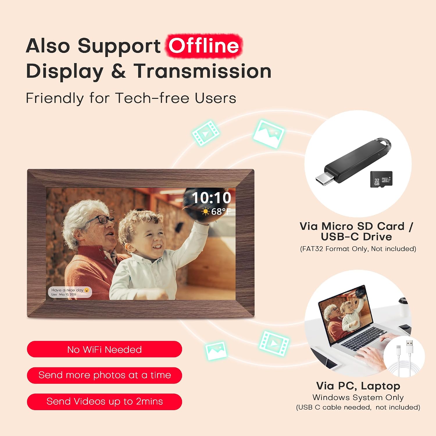 Thumbnail 6 de Pastigio Digital Picture Frame, 10.1-inch