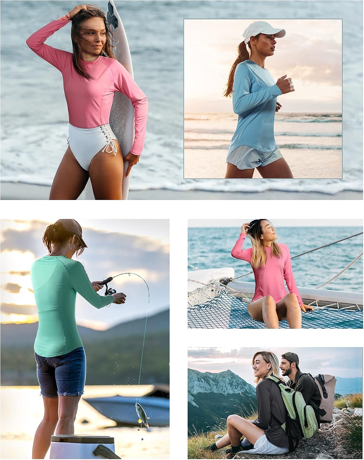 Thumbnail 4 de Roadbox Women's UPF 50+ Long-Sleeve Sun Shirt, Quick-Dry Slim Fit