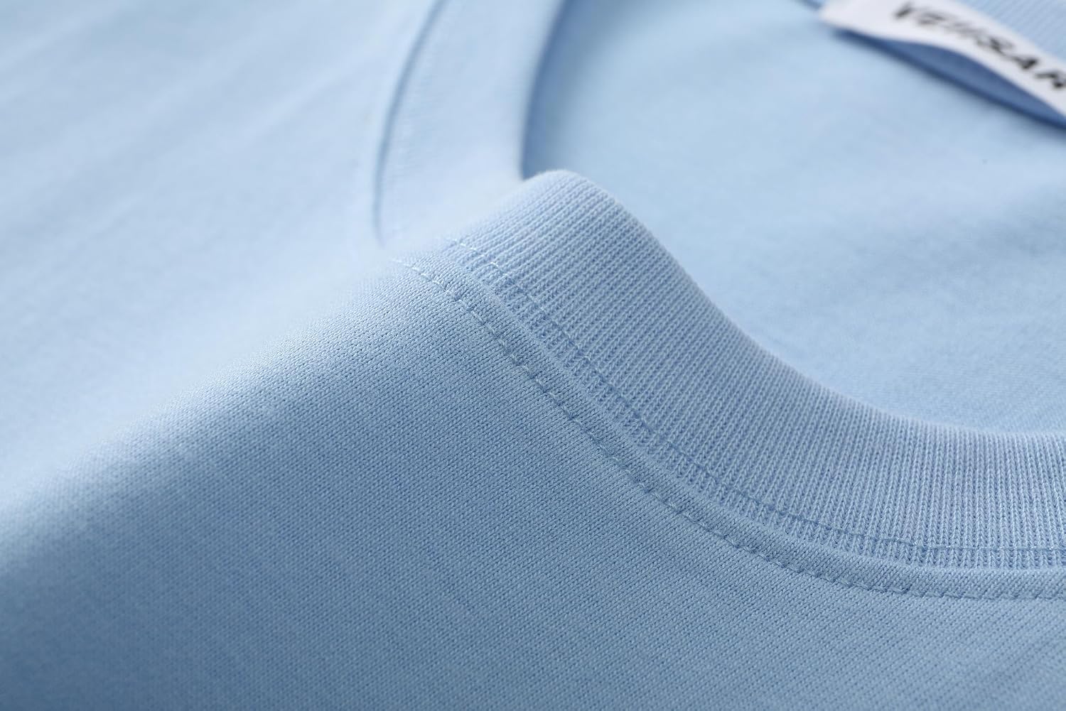 Thumbnail 4 de VEIISAR Herren dickes Rundhals-Langarm-T-Shirt aus 100% Baumwolle (Heavy Duty, Pre Shrink)