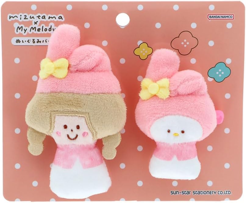 Detalle 1 de サンスター文具 mizutama サンリオキャラクターズ ぬいぐるみバッジ 2個セット