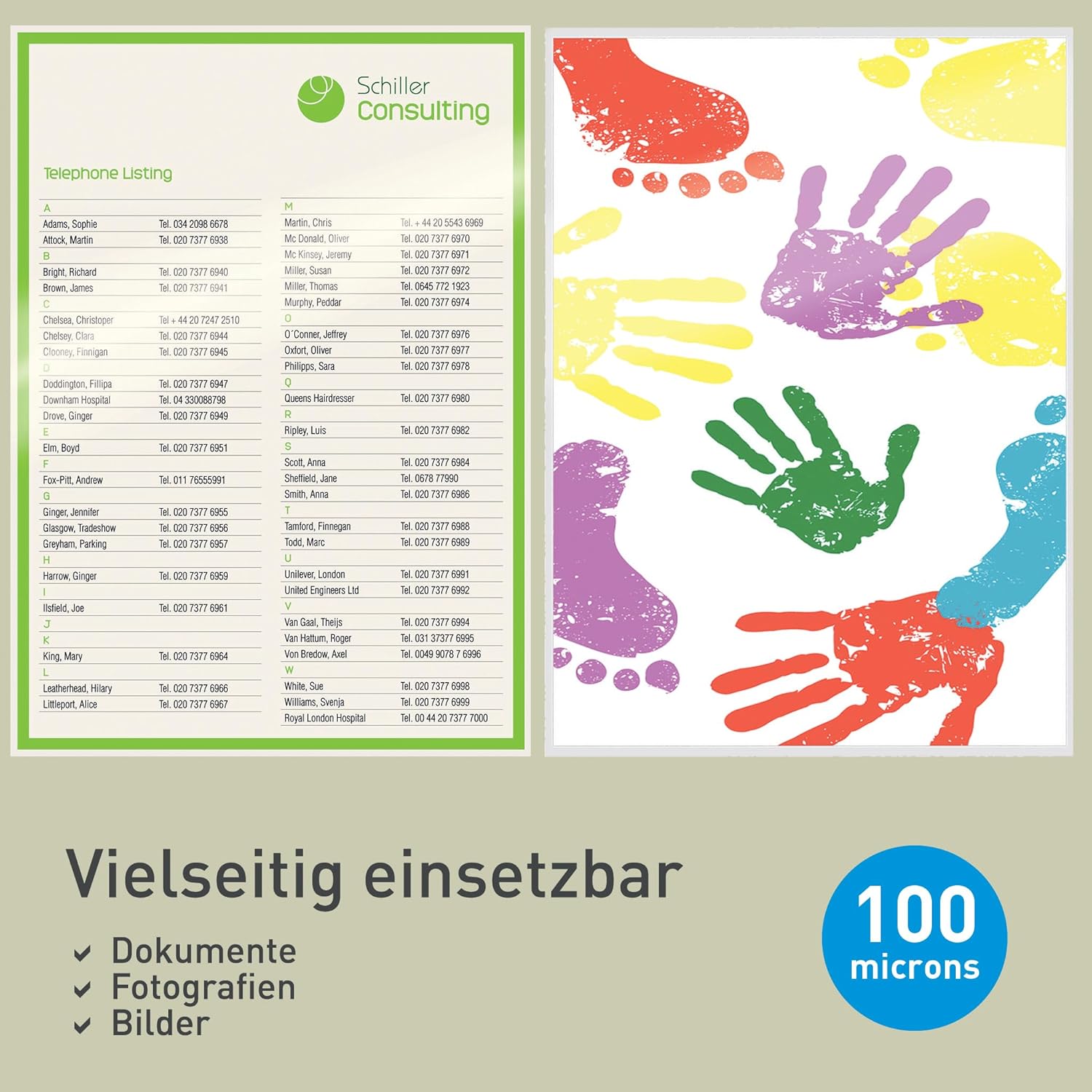 Thumbnail 3 de Leitz Heißlaminierfolien A4 100 Mikron, 100er Pack – Glänzend, Transparent, UDT-basiert