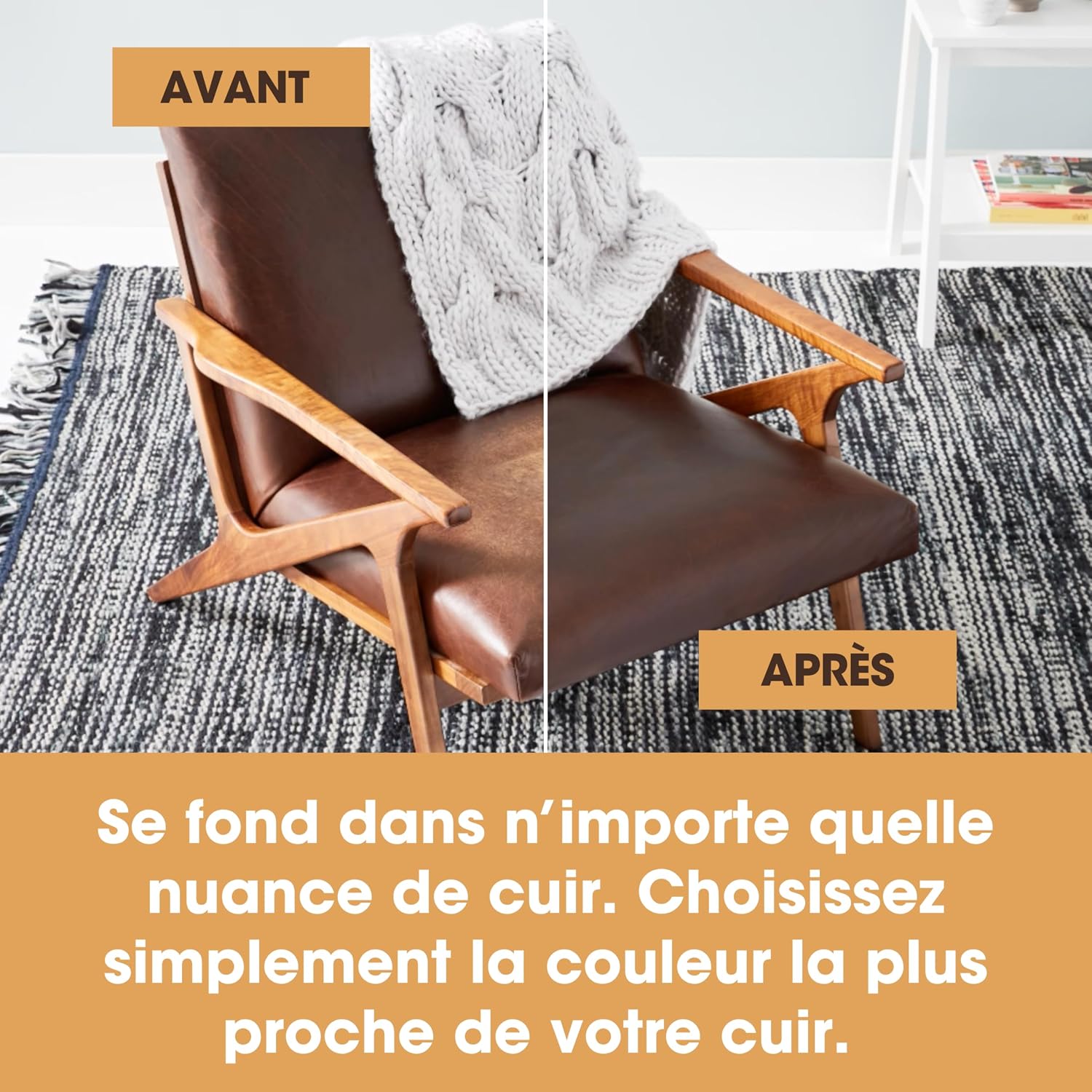 Thumbnail 3 de Furniture Clinic Baume de Recoloration du Cuir Gris Foncé