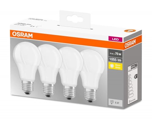 Thumbnail 1 de OSRAM Lampadine LED Goccia 10W E27 – equivalenti 75W, luce calda 2700K, confezione da 4