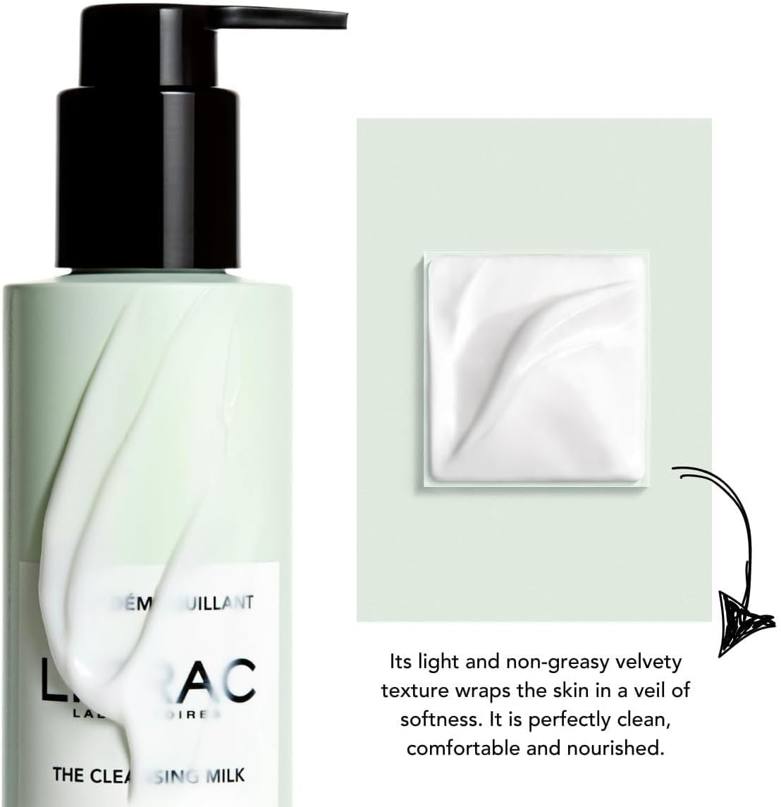 Detalle 2 de Lierac Latte Micellare Struccante Viso e Occhi – 200 ml, delicato per tutti i tipi di pelle