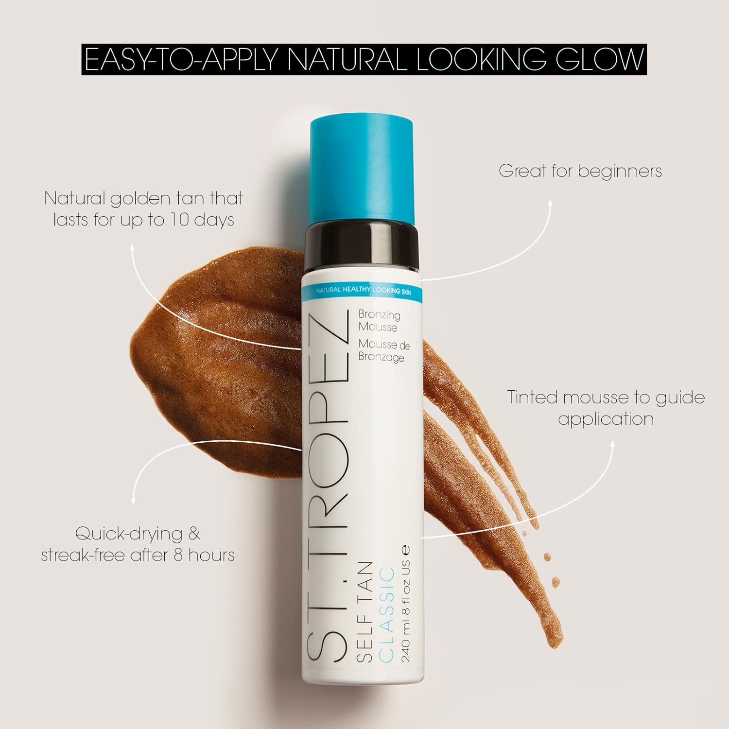 Thumbnail 2 de St.Tropez Self Tan Classic Starter Kit (Fake Tan Mousse 50ml + Applicator Mitt) – Vegan, cruelty free