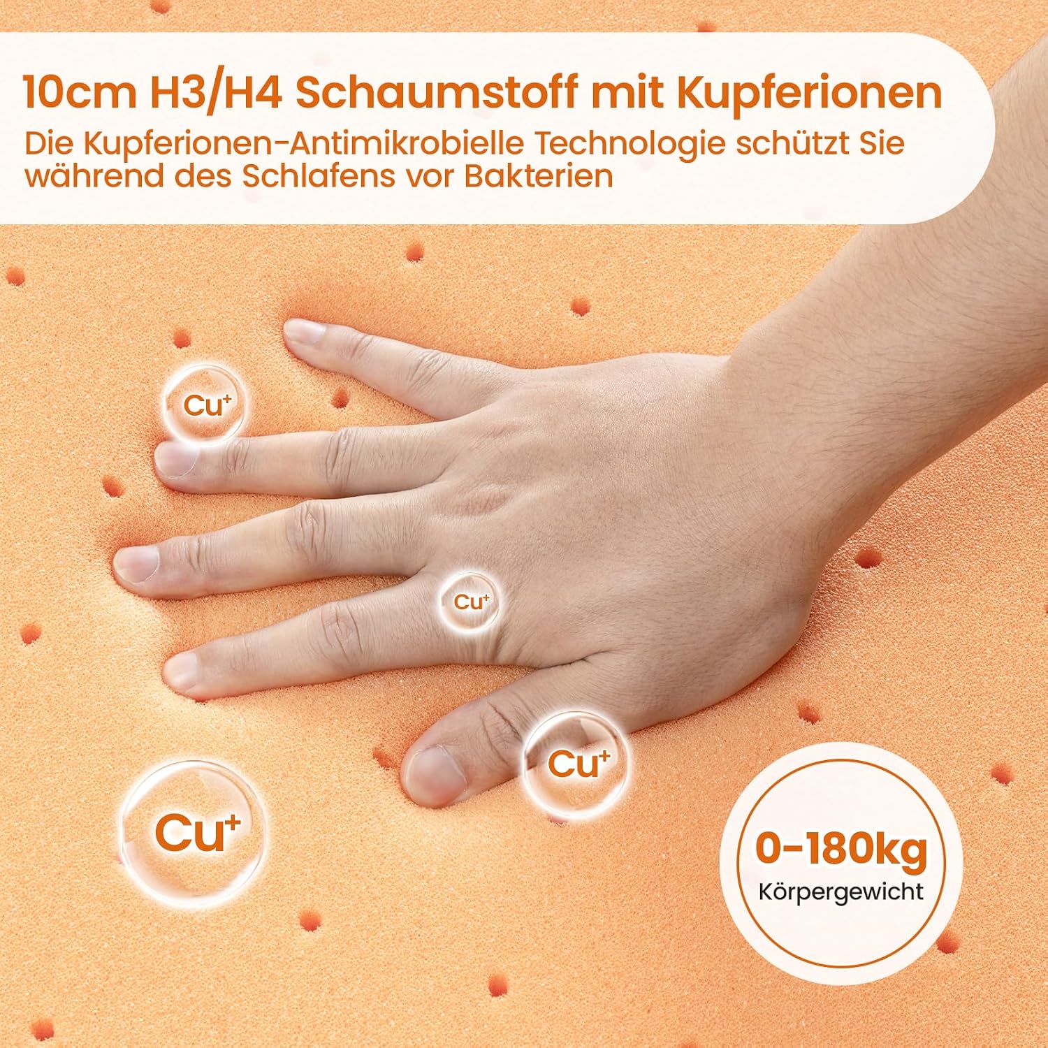 Detalle de BedStory Topper 180x200 mit 10 cm