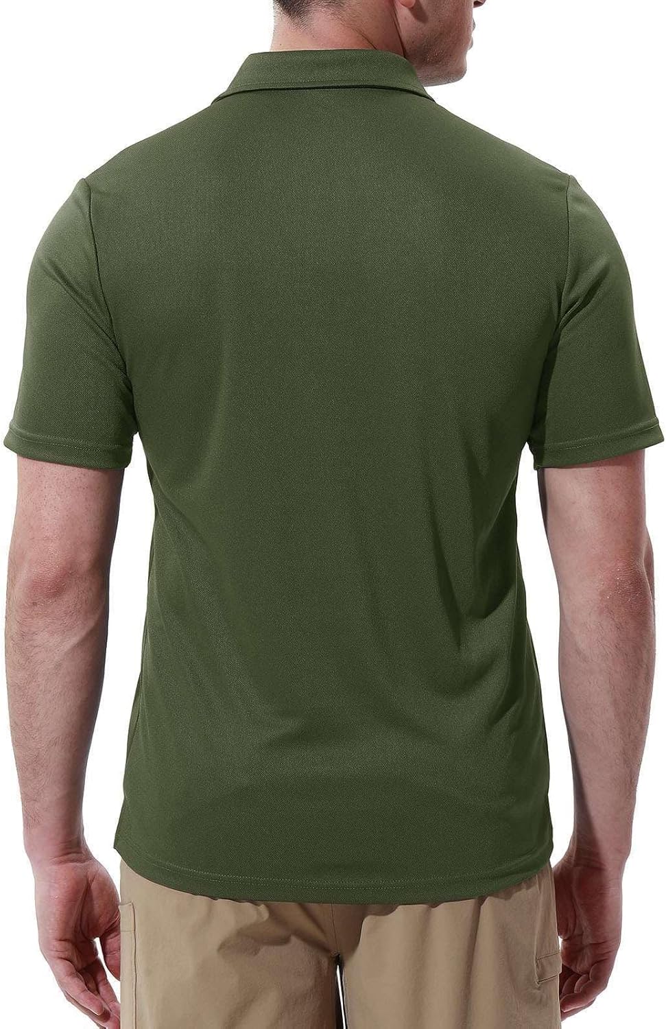 Thumbnail 4 de Rdruko Men’s Short Sleeve Quick-Dry Polo Shirt with Pocket