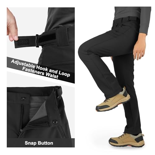 Thumbnail 6 de 33,000ft Men's Waterproof Softshell Ski Trousers, Fleece-Lined, Four-Way Stretch
