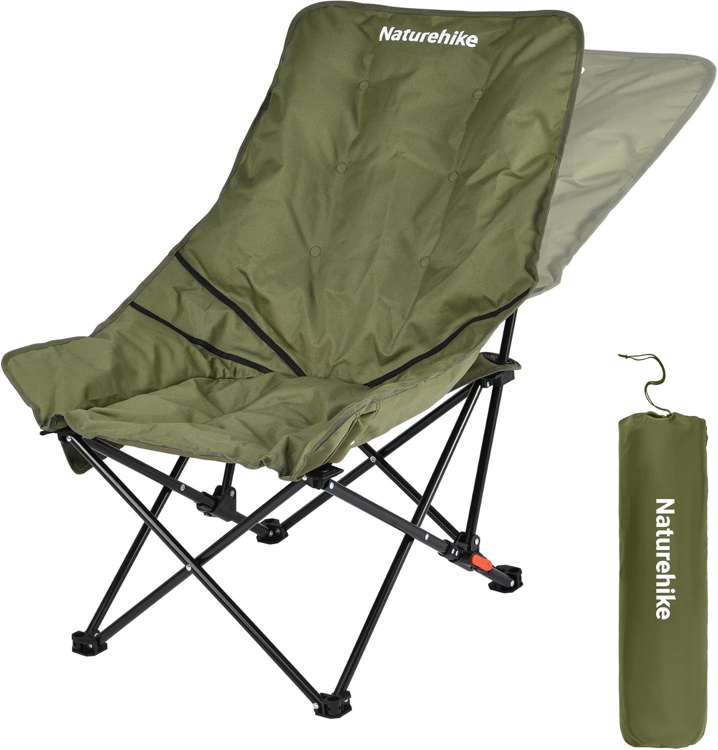Naturehike CNK2450JJ020 campingstol med hög rygg och 3 cm vaddering, grön