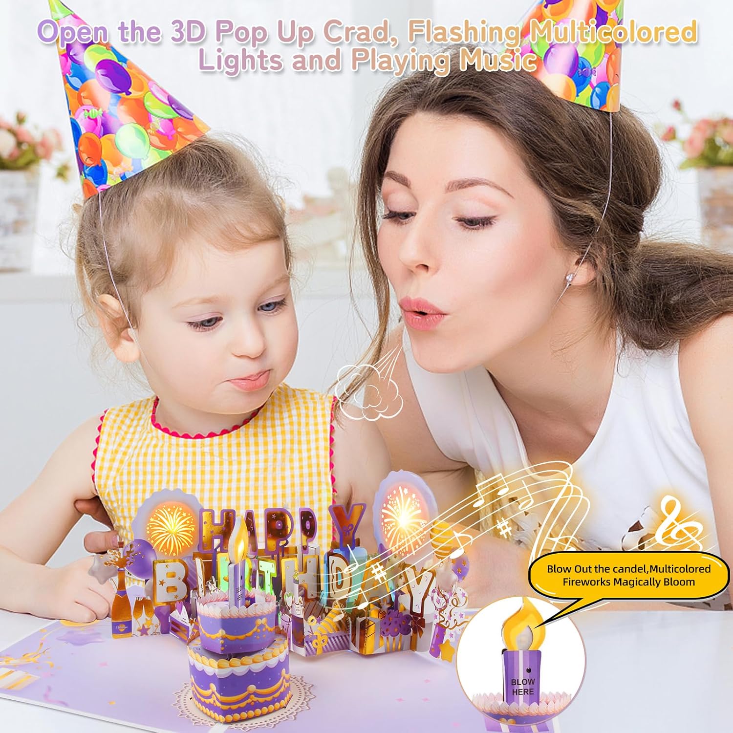Thumbnail 2 de 3D Pop-Up Birthday Card with Music
