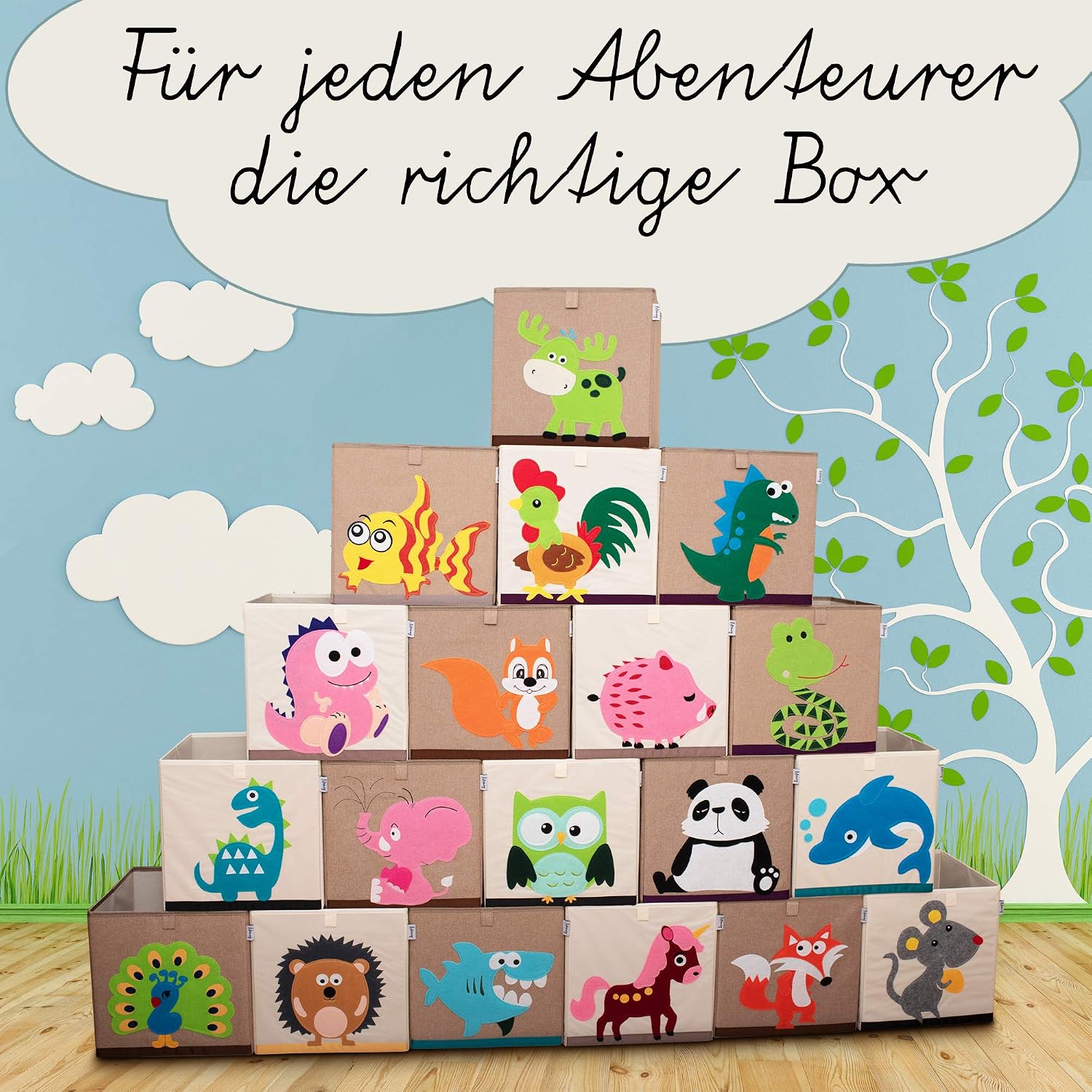 Thumbnail 5 de LIFENEY Aufbewahrungsbox Kinder 33x33x33 cm