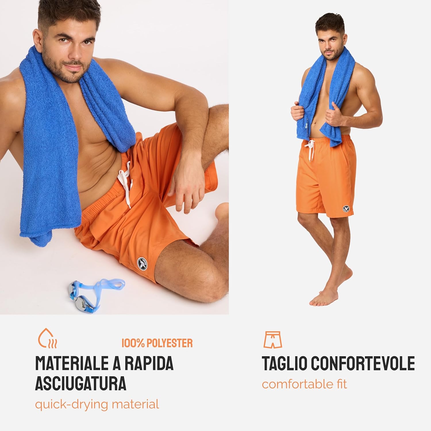 Thumbnail 3 de Ladeheid Costume Uomo Mare Lungo con Taschino LA40-129: comfort dallo sport al relax in spiaggia